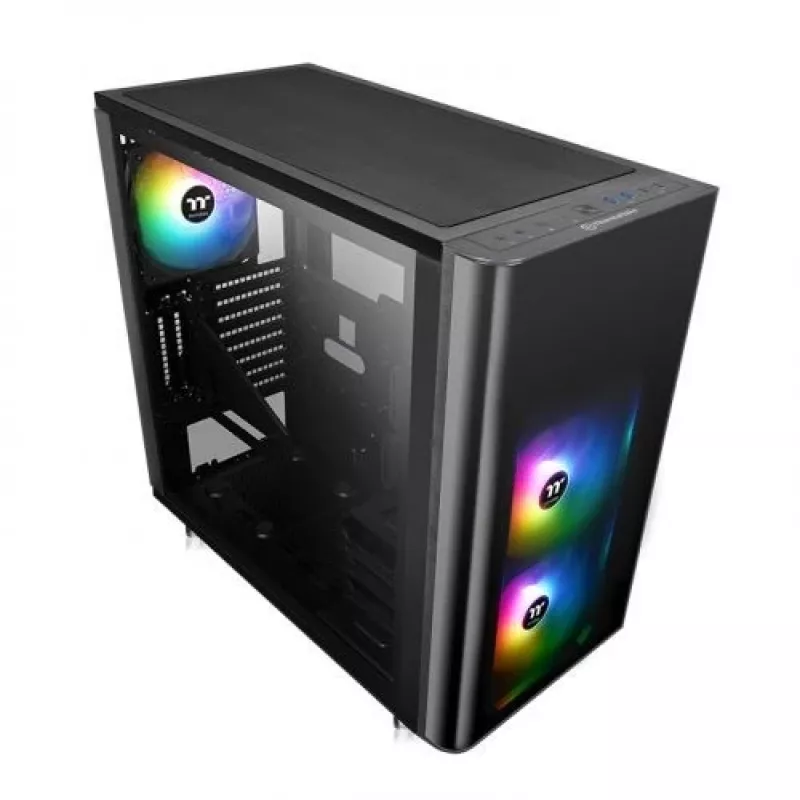 Thermaltake View 31 TG - ARGB Edition - MIDI Tower - ATX - ohne Netzteil (PS/2) - Schwarz - USB/Audio