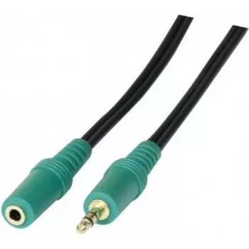Audiokabel Tecline 108864 1,8 m 3,5 mm Schwarz Grün