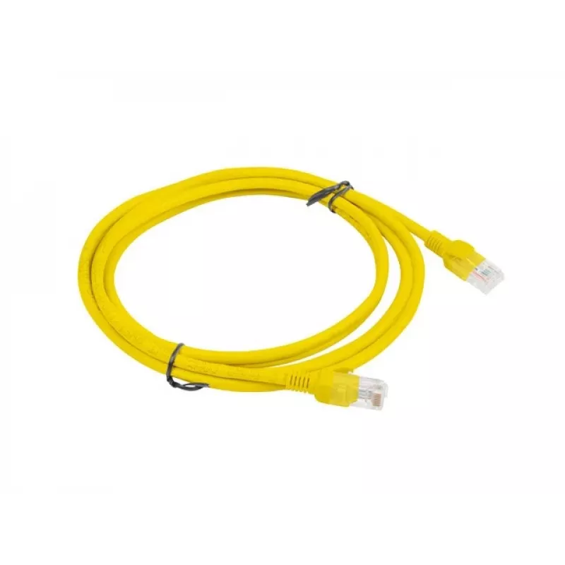 PATCHCORD Cat.5E UTP 2M Gelb FLUKE PASSED LANBERG 10-PACK