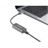 USB-Hub NATEC Cricket USB 3.2 Gen 1 Typ-A mit RJ-45 Ethernet 1000 Mbit/s, Aluminiumgehäuse, schwarz