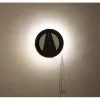 NeXtime klok 3094 Light It Up, Ø18.5 cm, Beleuchtung, Wand, Schwarz