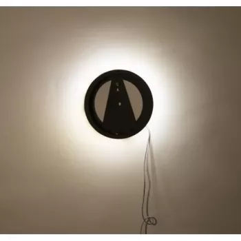 NeXtime klok 3094 Light It Up, Ø18.5 cm, Beleuchtung, Wand, Schwarz