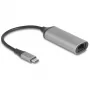 DeLOCK 81570 Kabeladapter USB Typ-C RJ-45 0,15 m Anthrazit