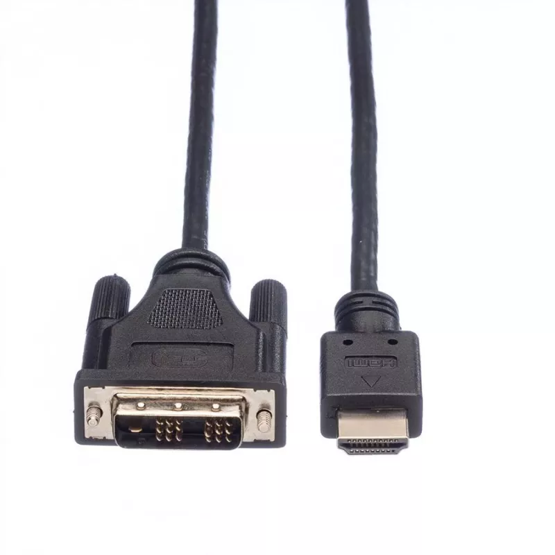 ROLINE Adapterkabel HDMI auf DVI-D (Single Link) - 1,5m - Schwarz (11.04.5516)