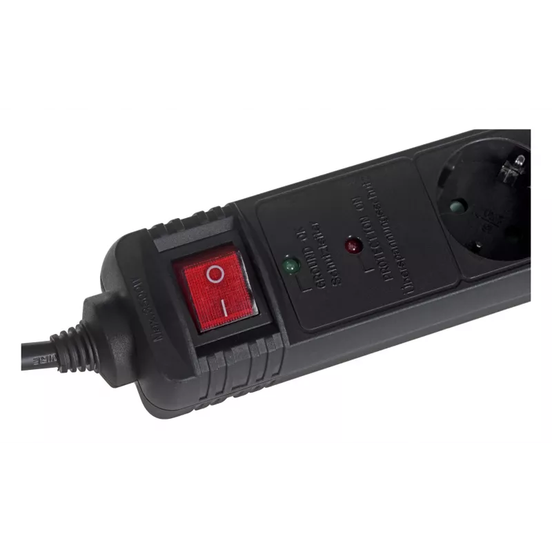 EnerGenie SPG5-C-15 Überspannungsschutz Schwarz 5 AC-Steckdosen 250 V 4,5 m