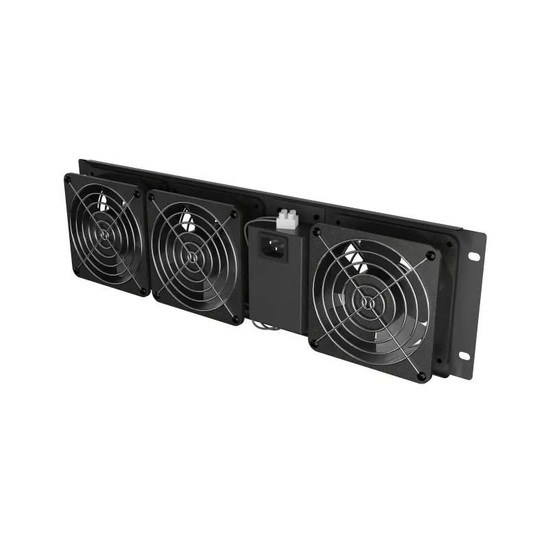 Lüftungspanel LANBERG AK-1506-B 19 Zoll mit 3 Lüftern 230V schwarz