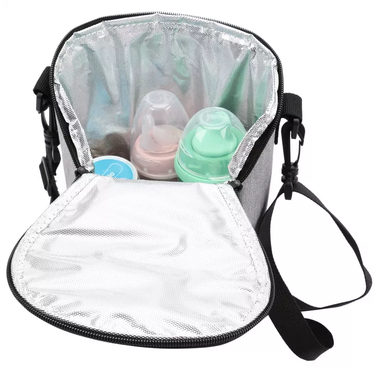 Thermotasche Olympia BT 50 — schwarz/grau, Reißverschluss, 225×170×110 mm