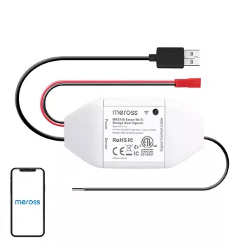 Intelligenter Garagentorschalter Meross MSG100HK HomeKit-kompatibel — WLAN-Steuerung für Einzeltor-Garagentor