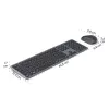 Multi-Device Tastatur- und Maus-Set Schwarz Grau