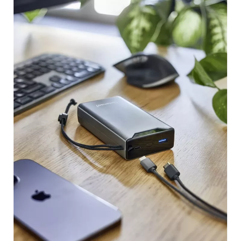 Powerbank INTENSO 7332054 — 20000 mAh, PD 3.0 & QC 3.0, 20 W, USB-A + USB-C, grau