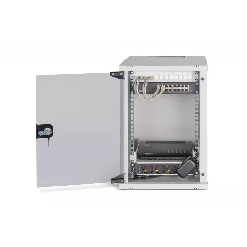 Wandmontage-Rack Digitus DN-49102-SET 9U 315 x 300 mm Grau