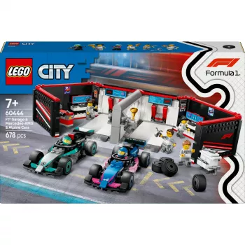 LEGO CITY 60444 F1 Garage & Mercedes-AMG & Alpine Autos