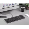Kabelgebundene A4Tech-Tastatur FX60H USB QWERTY – Full-Size 100%, hintergrundbeleuchtet weiß, grau, USB-Hub
