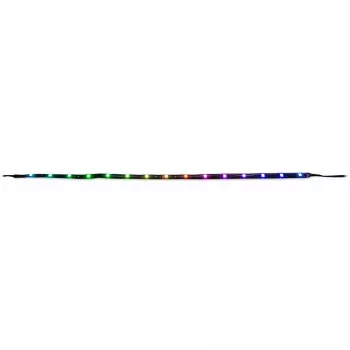 Computer-Gehäuse-Beleuchtungsset INTER-TECH RS-042 RGB — RGB-LED-Streifen 1000 mm, 10 mm Breite, schwarz