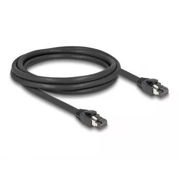 DeLOCK RJ45 Netzwerkkabel Cat.8.1 S/FTP 2m 40Gbps Schwarz