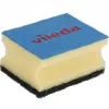 Schwamm VILEDA Rechteckig Faser, Handwäsche, gelb/schwarz/blau, 3er-Pack