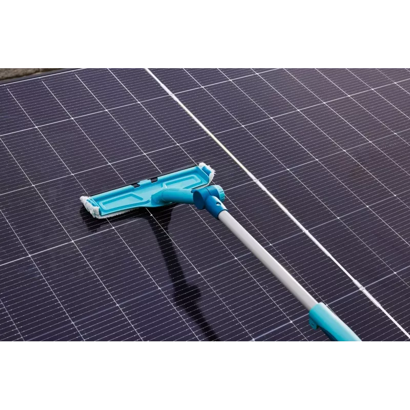 Fensterwischer Leifheit 51120 mit 28 cm Edelstahlblatt und türkisfarbenem Griff