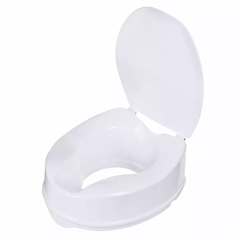 Toilettensitzerhöhungszubehör ActionMed NT15AM — Erhöhung, 15 cm Höhe, Polypropylen, abschließbar, maximale Belastung 180 kg, Innenmaß 210×268 mm, Breite 360 mm