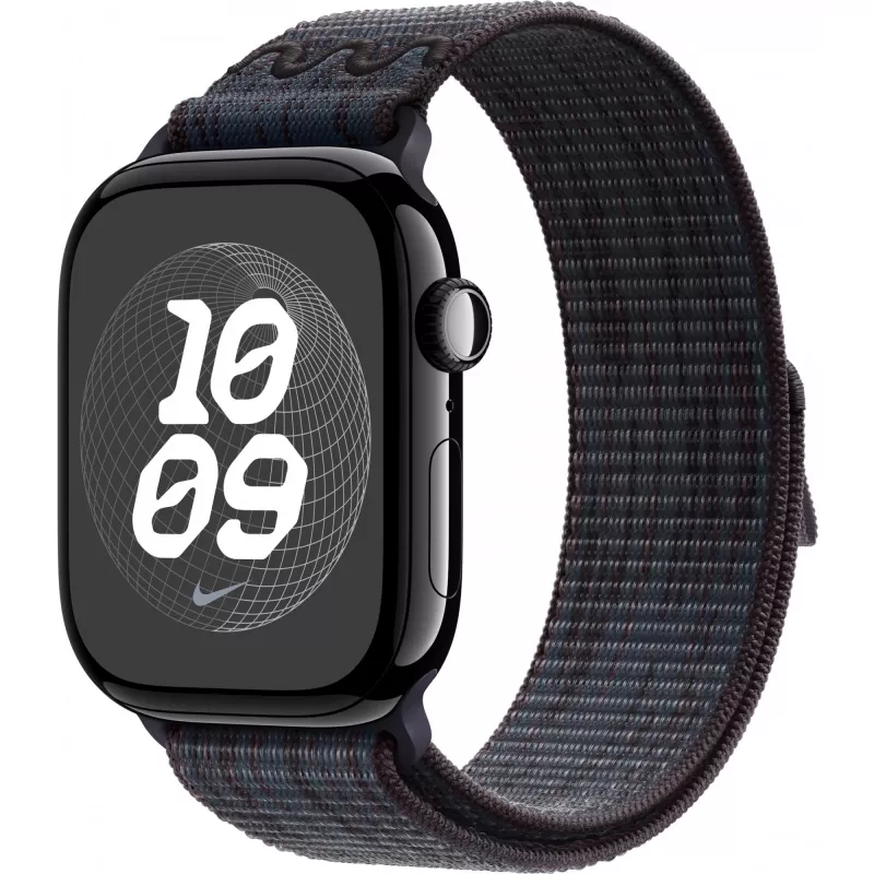 Band Apple 46mm Schwarz/Blau Nike Sport Loop Smartwatch