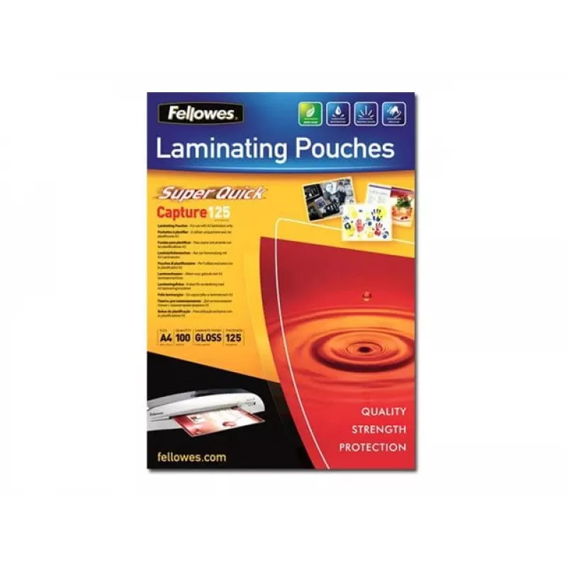 Fellowes SuperQuick A4 Glossy 125 Mikron Laminierfolie