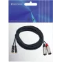 Omnitronic 3022522E Audio-Kabel 6 m 2 x XLR (3-polig) 2 x RCA Schwarz (3022522E)
