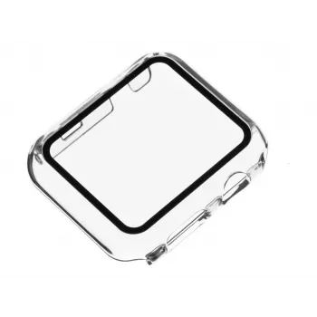 FIXED Pure Vollgehäuse-Polycarbonat-Case für Apple Watch 45mm Serie 8, transparent (FIXPUW-436)