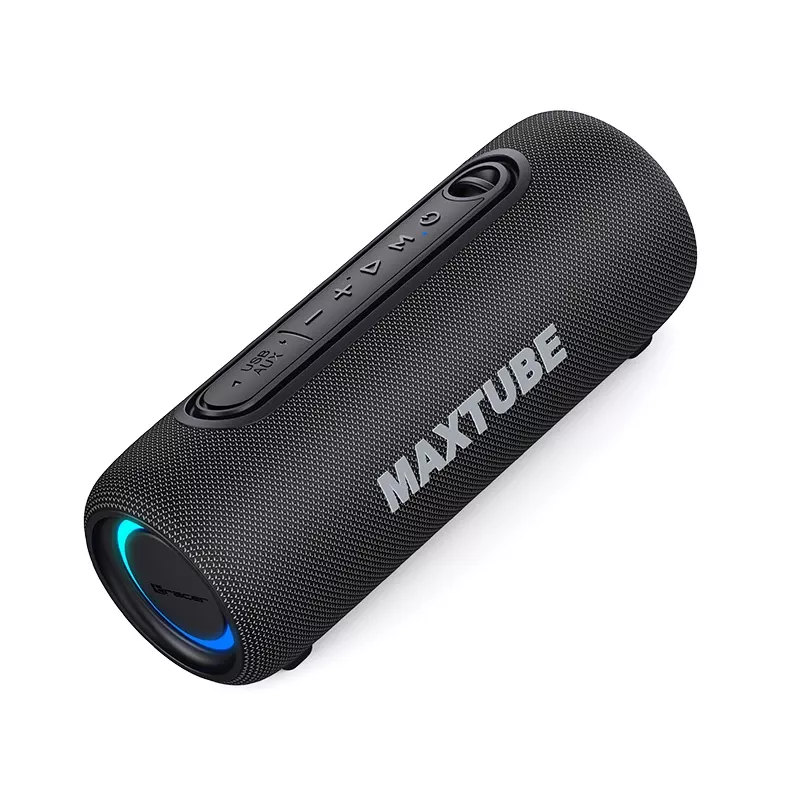 Lautsprecher TRACER MaxTube 20W TWS Bluetooth, schwarz — tragbarer kabelloser Sound, Stereoklang