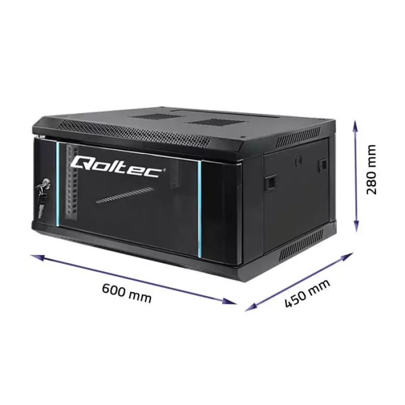 19 Zoll Rackschrank QOLTEC 54461, 4U, 600x280x450 mm