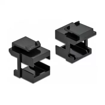 Keystone-Abdeckung DeLOCK 86806 schwarz für Glasfaser-Koppler 10 Stück
