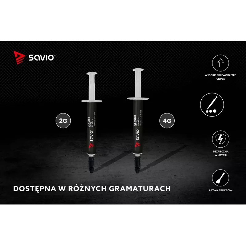 Wärmeleitpaste SAVIO TG-02 8,5 W/mK 2 g