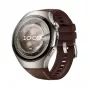 Smartwatch HUAWEI WATCH 5 Classic 46 mm, 1.38 Zoll AMOLED 466×466, Touchscreen, GPS, silbernes Gehäuse, braunes Armband
