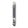 50168 Überspannungsschutz 8 Ausgänge Schuko 230 V 3 m grau - Überspannungsschutzleiste (8 Schuko-Steckdosen, Typ F, 230 V, 50 Hz - Qoltec