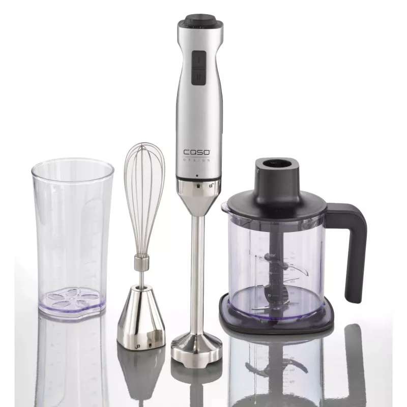 Caso | Stabmixer | HB 1000 | Handmixer | 1000 W | Stufenlose Geschwindigkeit | Turbomodus | Zerkleinerer | Edelstahl