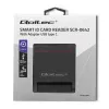 ID-Kartenleser QOLTEC Smart-Chip-ID-Kartenleser — USB, schwarz, 84,5×65×16 mm, 63 g