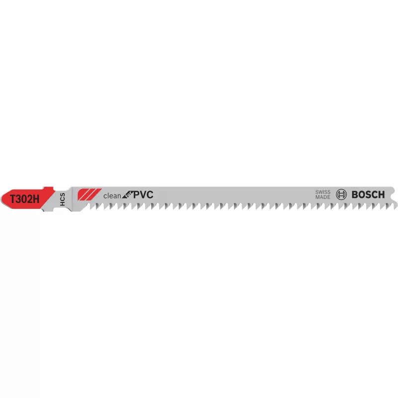 Bosch T 302 H Sägeblatt für Rohr Kunststoff Profil 2,3 mm Zahnteilung