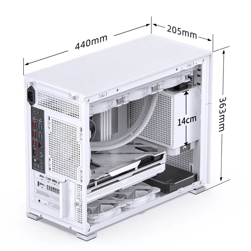 PC-Gehäuse Jonsbo D31 MESH Midi Tower Weiß