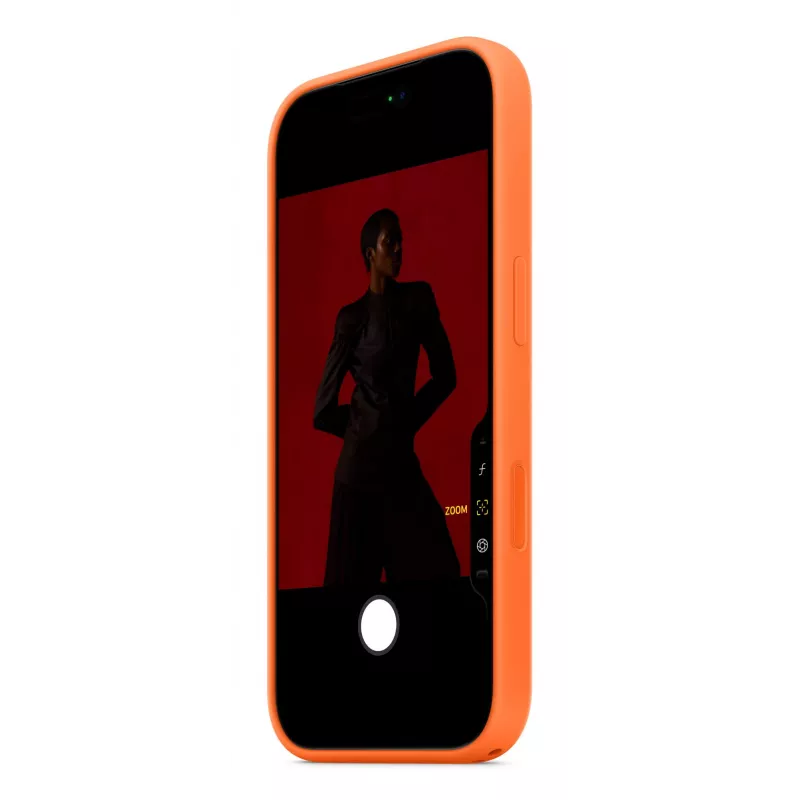 Silicone Hülle Apple iPhone 17 Pro MagSafe Orange Hülle