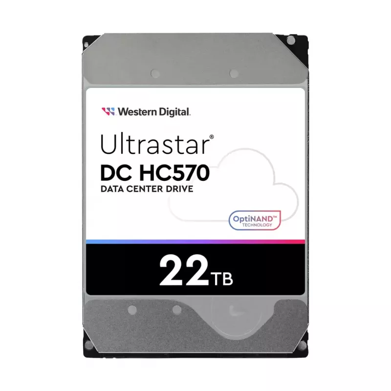 3,5 Zoll SAS HDD Western Digital Ultrastar DH HC570 22 TB, 12 Gbit/s, 7200 U/min, 512 MB Cache