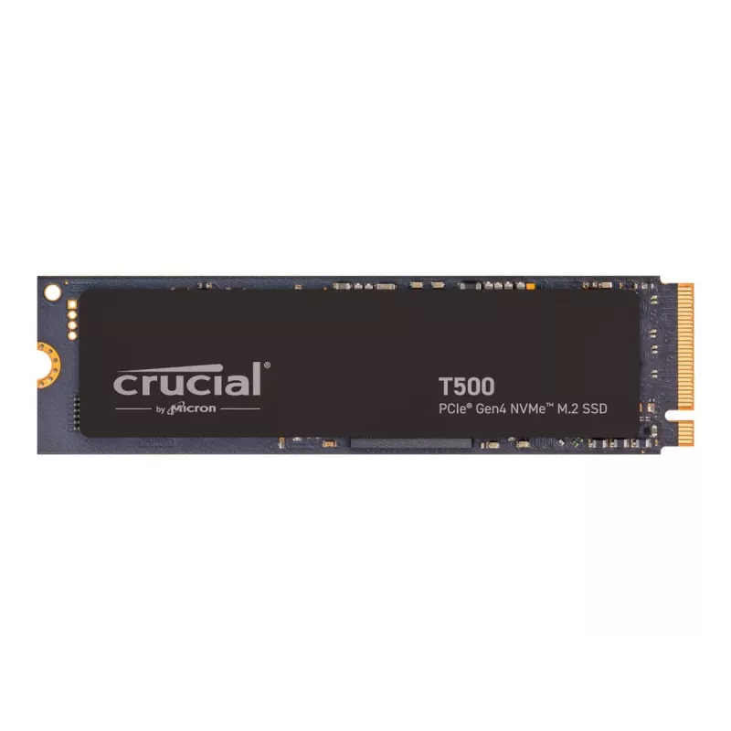 SSD-Laufwerk Crucial T500 1TB M.2 NVMe 2280 PCIe 4.0 mit Kühlkörper