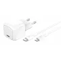 30W USB-C-Ladegerät Belkin WCA008KQ1MWH-B5 PD PPS, kompaktes Netzteil für Telefone und Tablets