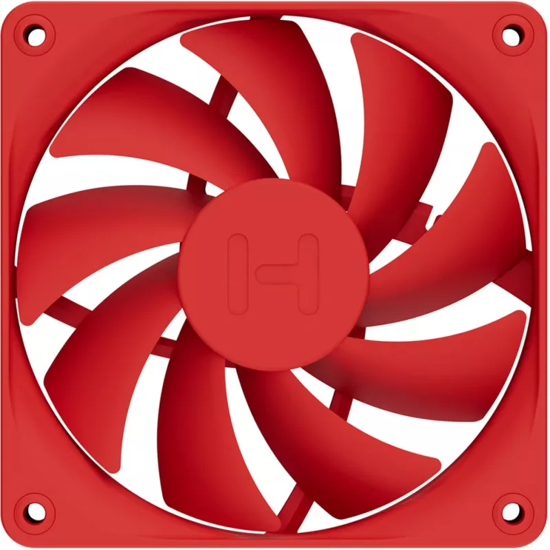 Computer-Kühllüfter HYTE FA12-RR-4 120 mm, 1500 U/min, 72 m³/h, 1,6 mmH2O, Fluiddynamisches Lager, rot, 4er-Pack