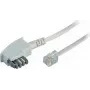 Telefonkabel ShiverPeaks 70120W TAE (N) auf Western (RJ) Stecker, Einzelleitungsanschluss