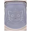 Katzentoilette DIAMENTIQ BAYA, Kunststoff, umkehrbare Türen, 55,5×40×38,7 cm, beige