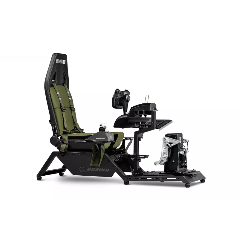 Cockpitsitz von Next Level Racing Flight Simulator Boeing Military 396055 — spezieller Flugsimulationssitz, kompatibel mit Steuerhörnern und Pedalen
