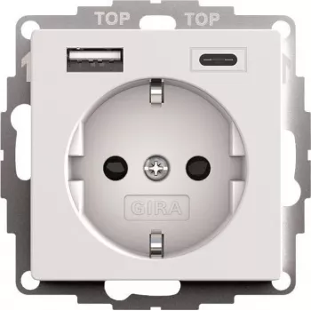 gira SCHUKO USB-Netzteil 2f System 55 Modell 245927