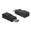 Kabeladapter DeLOCK 65696 USB 3.1 Gen 2 Typ-A auf Typ-C Schwarz