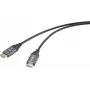 SpeaKa Professional HDMI-Glasfaserkabel HDMI-A Stecker auf Stecker 30 m Schwarz (SP-12842668)