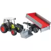 Spielzeugtraktor Bruder Claas Nectis 267 F mit Kippanhänger