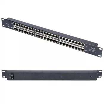 Extralink PoE-Injektor 24 Port 24x 100Mb/s RJ45, Rackmount