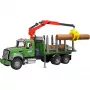Holztransporter BRUDER MACK Granite mit 3 Stämmen